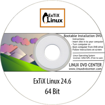 ExTiX Linux 24.6 KDE Plasma (64Bit)